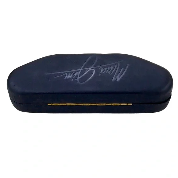 Vintage Maui Jim Sport Dark Blue Eyeglass Case Hinged Clamshell - Picture 2 of 5
